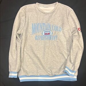 Gray and Blue Men's Sweater